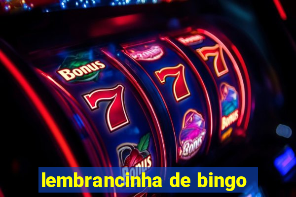 lembrancinha de bingo